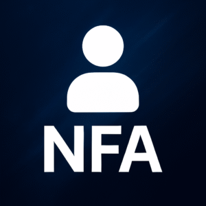 Rust Temporary Account Product Image with User Icon and NFA Label