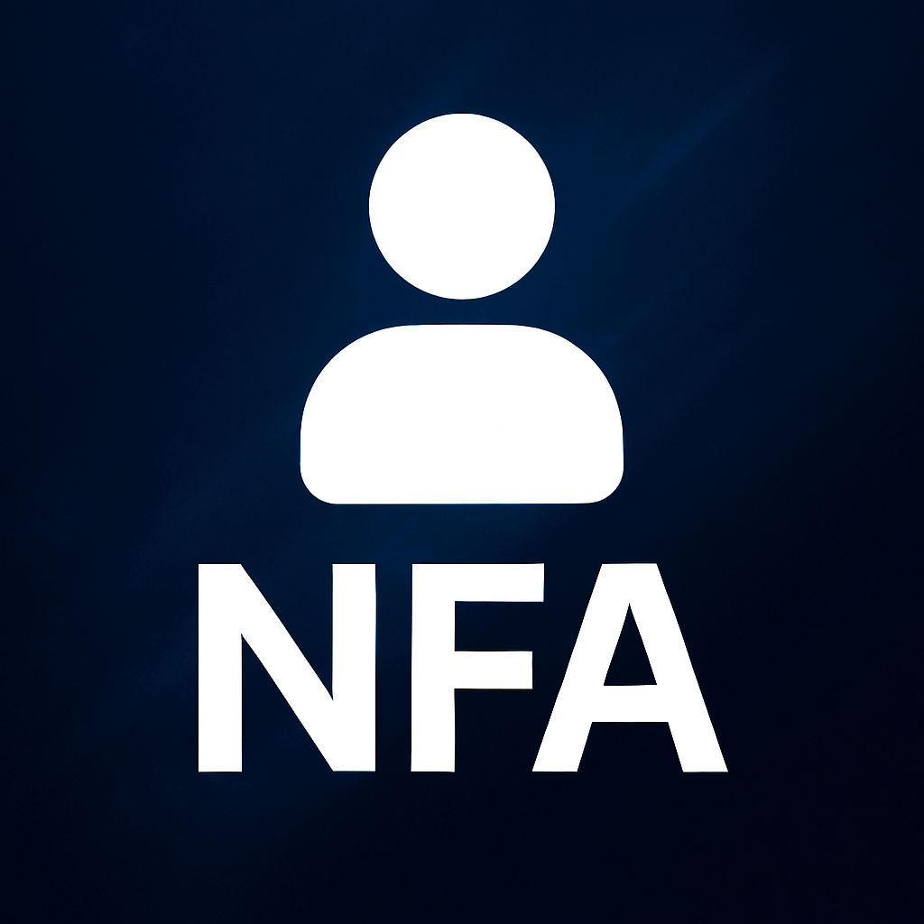 Rust Temporary Account Product Image with User Icon and NFA Label