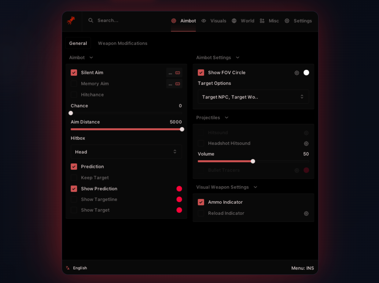 Calamari Rust Cheat Screenshot
